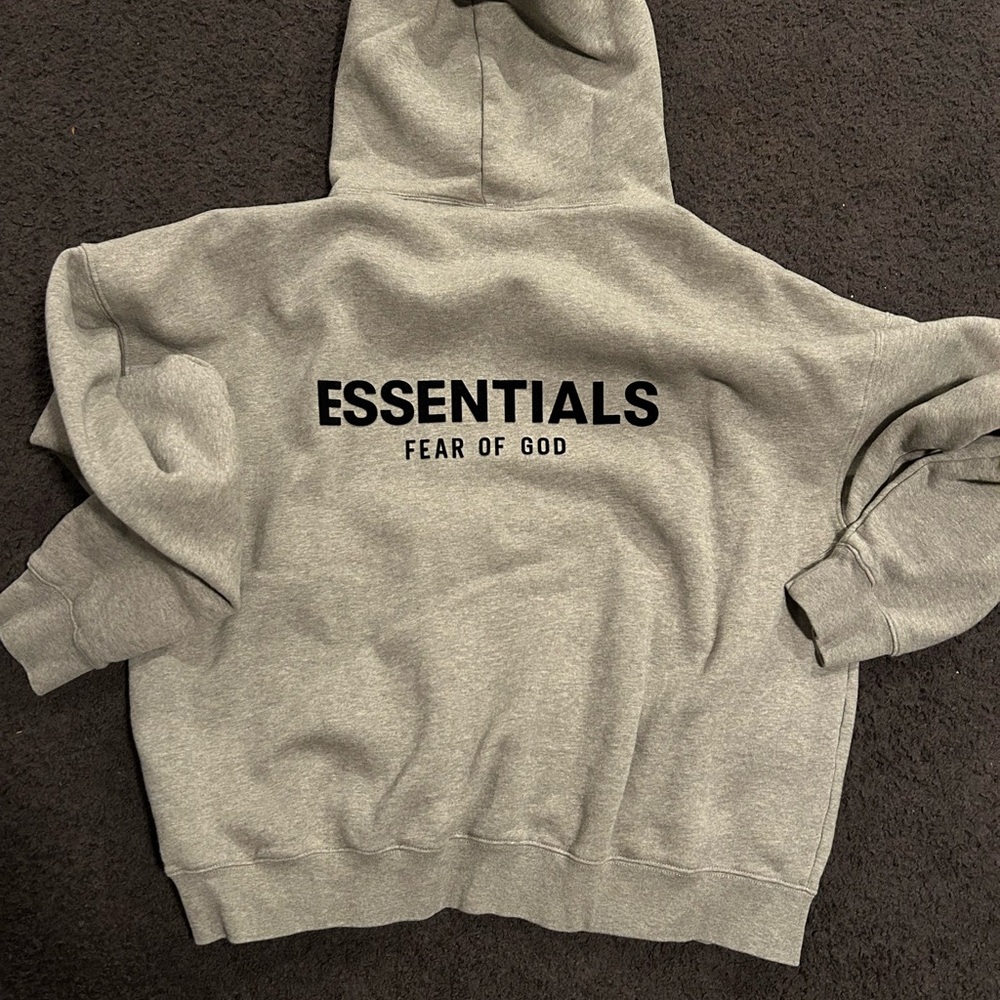 Fear of God Essentials Gray Hoodie